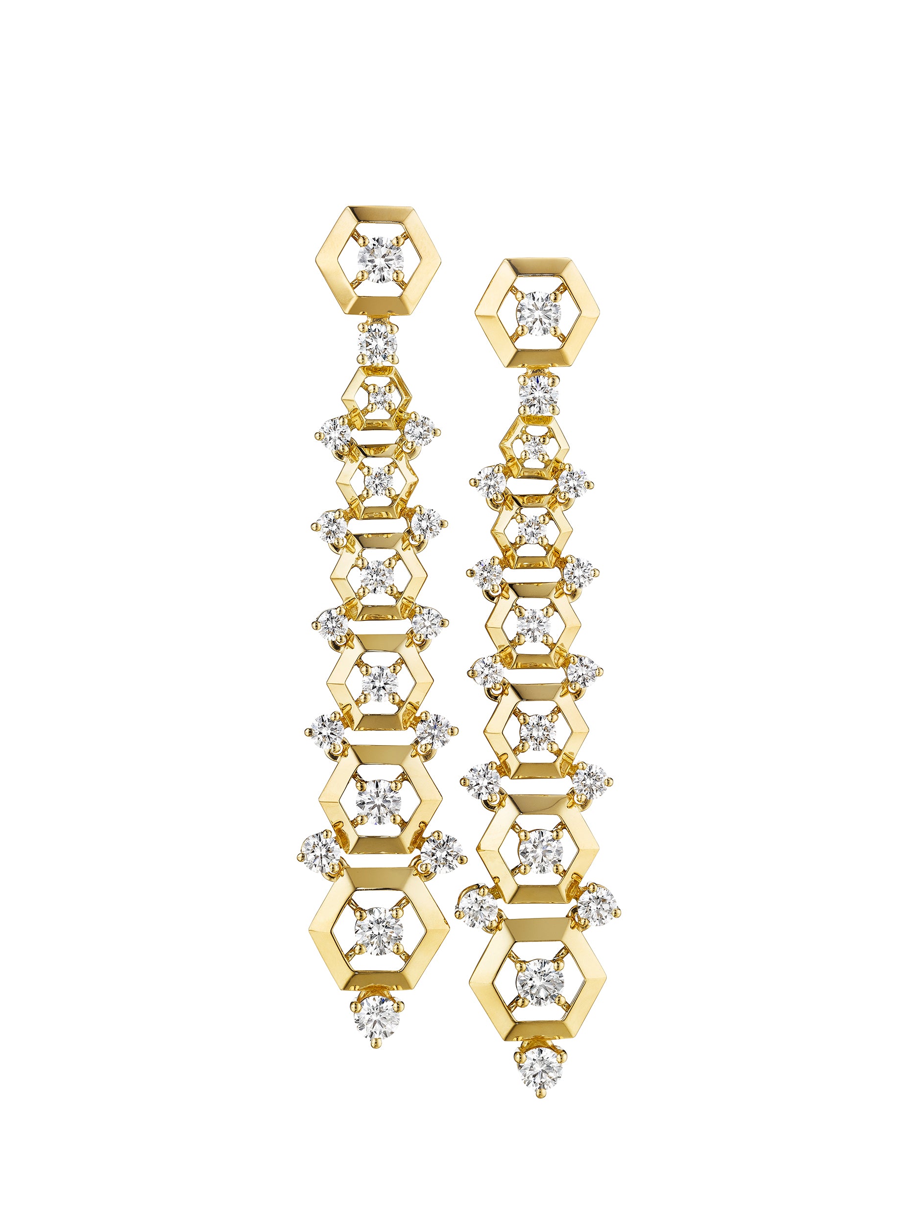 Hexagon Stiletto Earrings