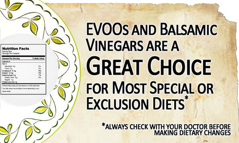 evoo and balsamic for special diets