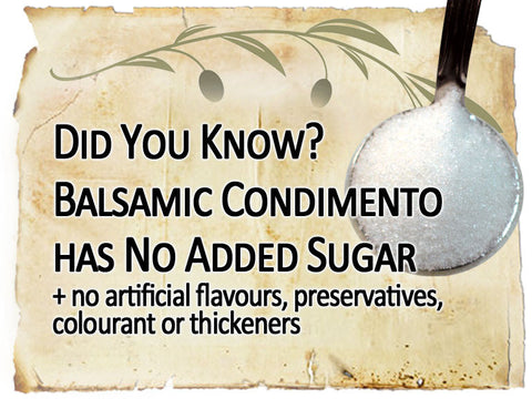 balsamic has no added sugar