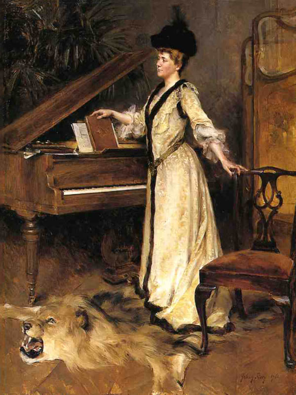 Louise Tevis Breckenridge Sharon portrait by Julian Story, 1901