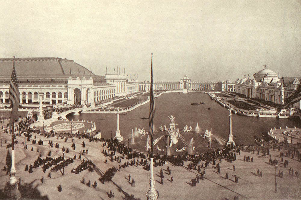Grand Court of Honor at the World's Columbian Exposition, 1893, Published by Jones Brothers 1893