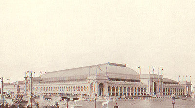 The Manufactures and Liberal Arts Building - Gorham's exhibit at the center of this huge building.