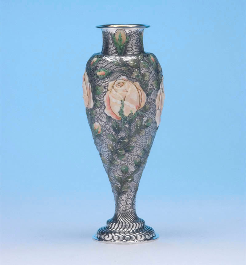 Wild Rose Vase made by Tiffany for the Columbian Exposition, 1893