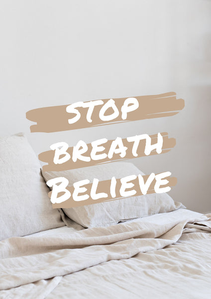 Three easy ways to bring wholesome living into your home. Stop, breathe, believe.