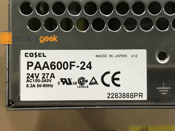 24V 27A Cosel PAA600F-24 power supply USED AC 100-240V 