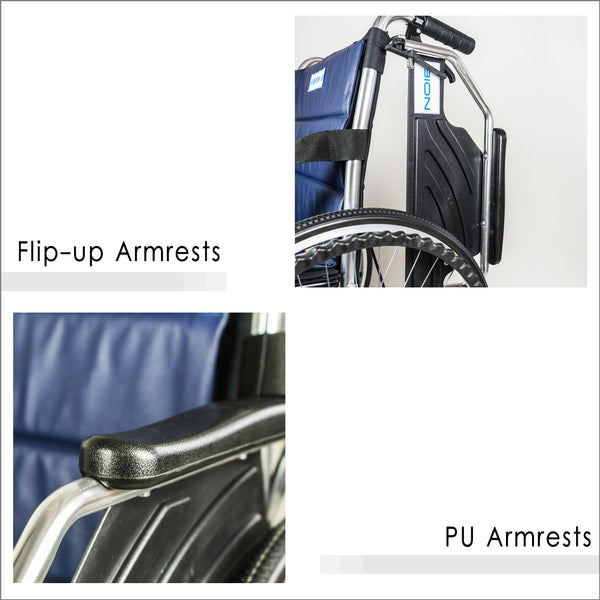 Flip-up Armrests and PU Armrests