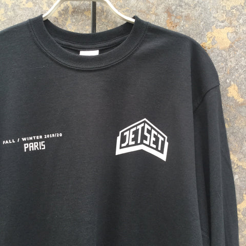 Black Cotton Mix Independent T-Shirt LS Size M