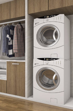 launry, washer, dryer, pair, white, front, top, load, dufresne, room, clean, clothes