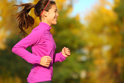 woman, running, active, health