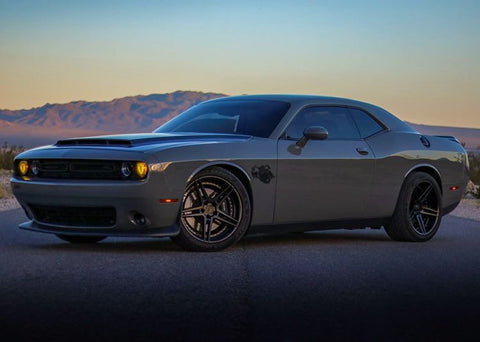 Side View Burnout Whipple Powered Scat Pack Challenger is Mantic Equipped