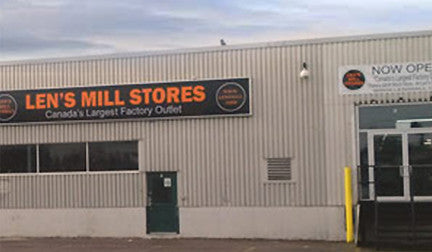 External view of the Len's Mill Store location in Barrie