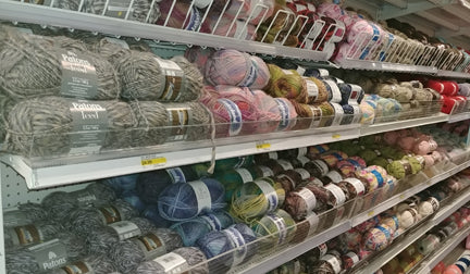 Patons, James C Brett, and other brands of yarn available at Len's Mill Store in Cambridge