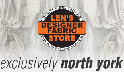 Lens Designer Fabric Store - Designer Fabrics exclusively at the Len's North York location