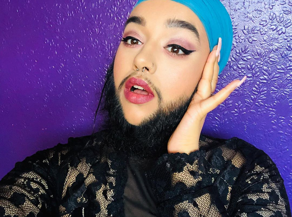 Harnaam kaur-influencer and model-youngest women to have a full beard