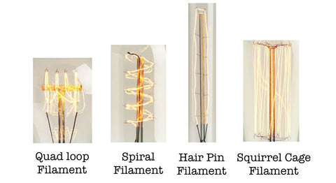 Vintage Bulbs Filament Types