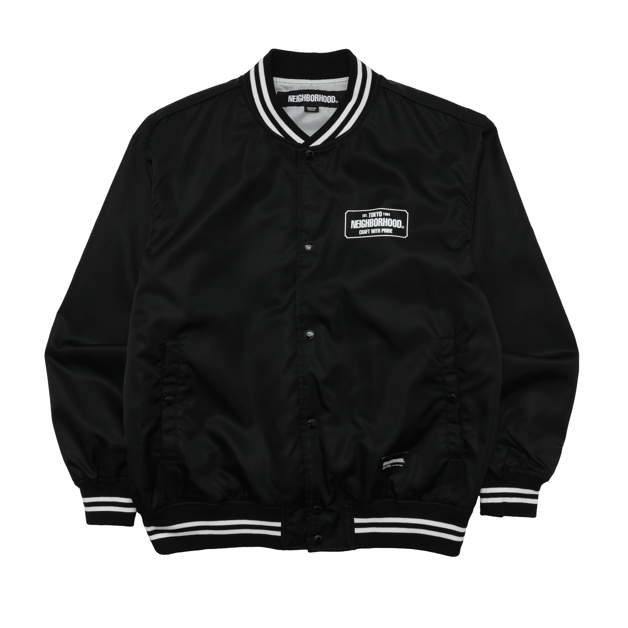 Neighborhood Baseball Jacket Black