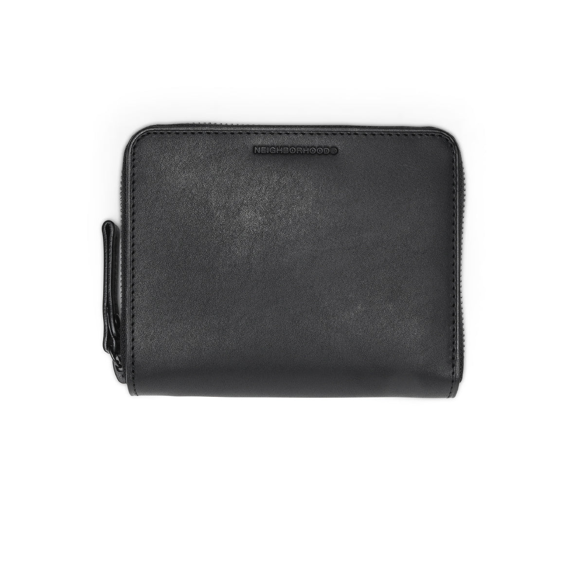 222YSPTN-AC02] Neighborhood x Porter Leather Zip Wallet (Black