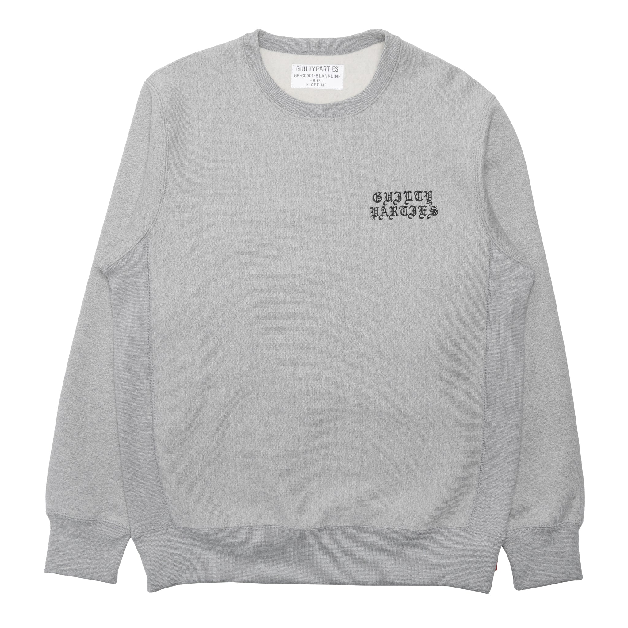 GP-C0001-BLANKLINE-BOB-NICETIME] Wacko Maria Heavyweight Crewneck