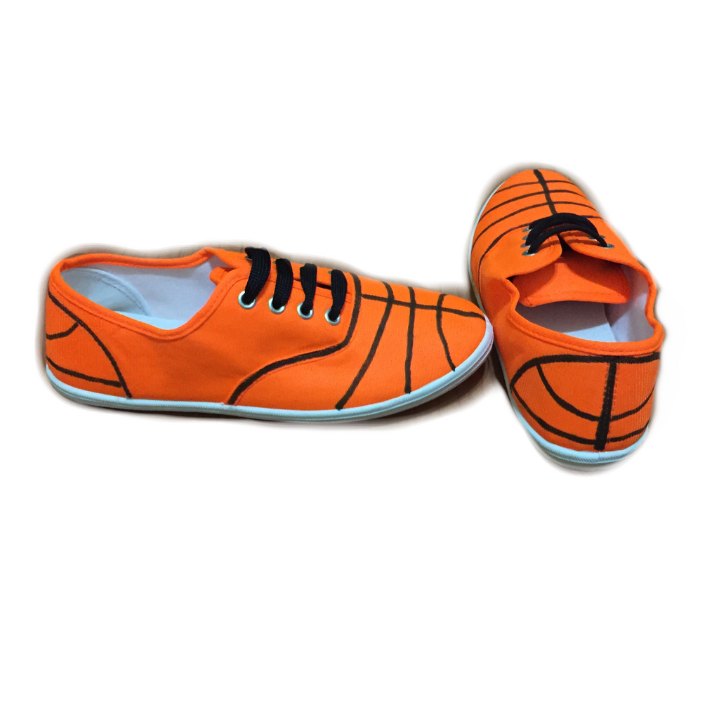 painted basketball shoes