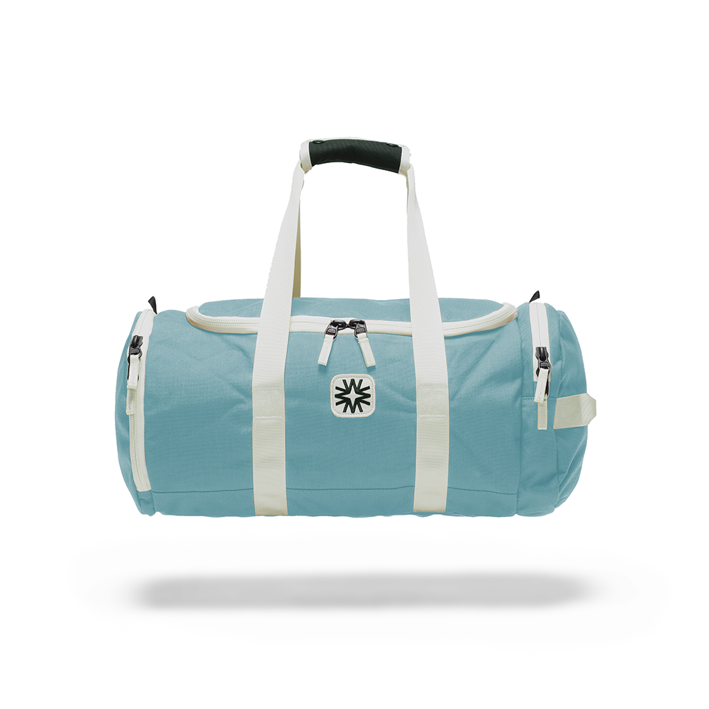 baby blue luggage