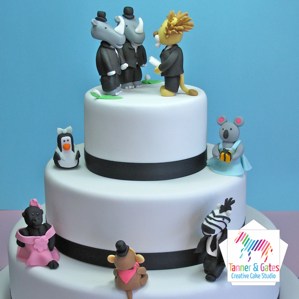 Zoo Wedding Cake Sydney Tanner Gates