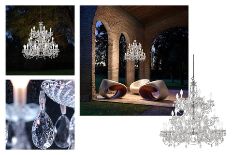 Images of outside chandeliers