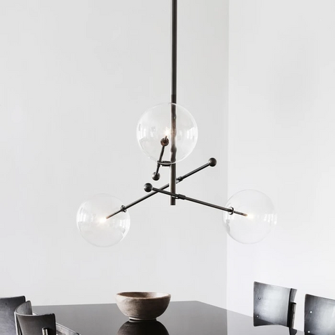 Modern chandelier by Schwung at Luxury Lighting Boutique