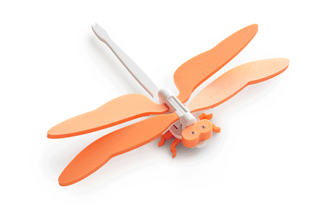 Animated image of the flapping wings of the Tectonic Toy Dragonfly