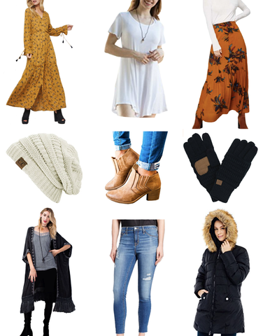 fall fashion, cold weather winter essentials, trendy women's clothes