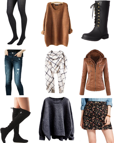 fall fashion, cold weather winter essentials, trendy women's clothes