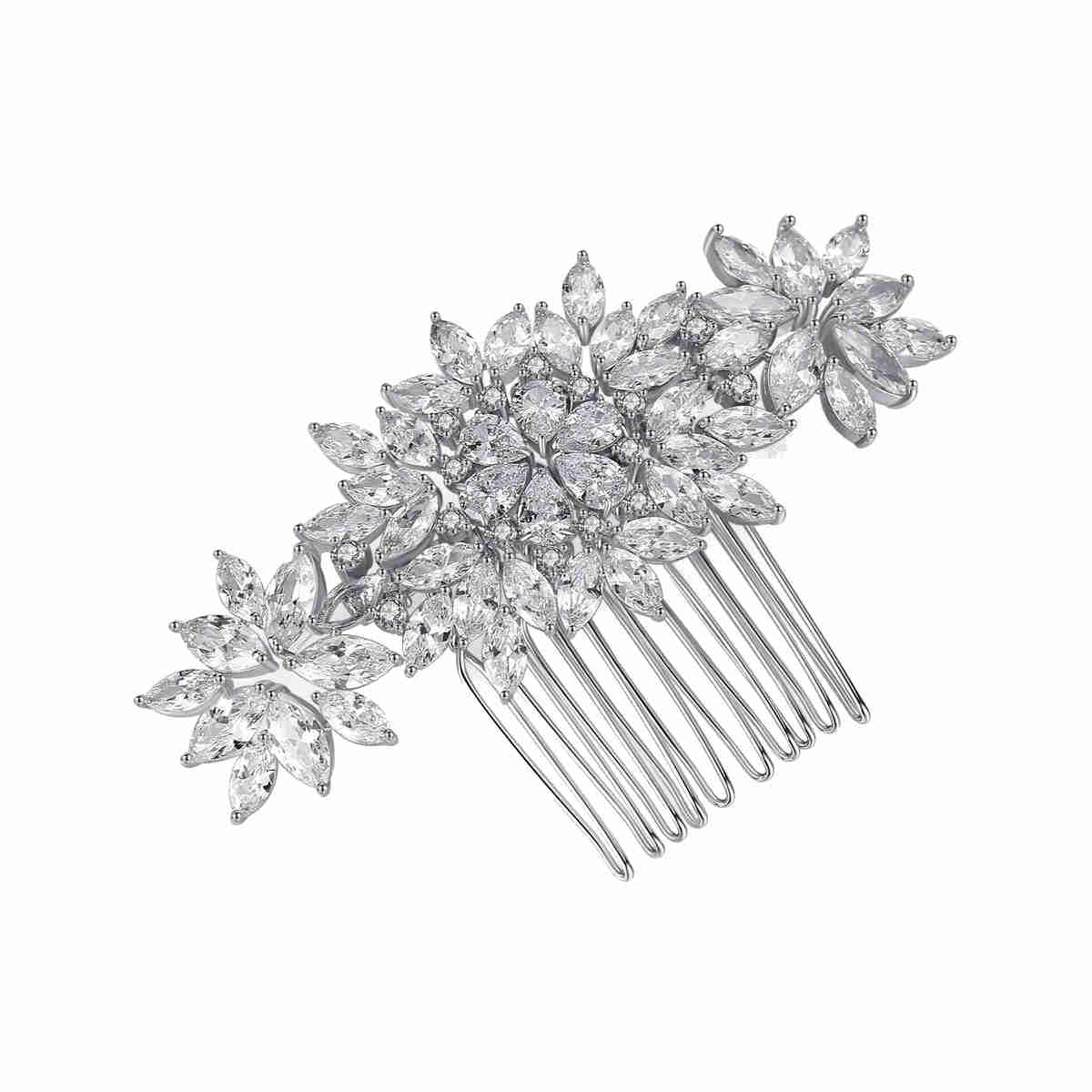 Fiona Wedding Hair Comb Cubic Zirconia Crystal