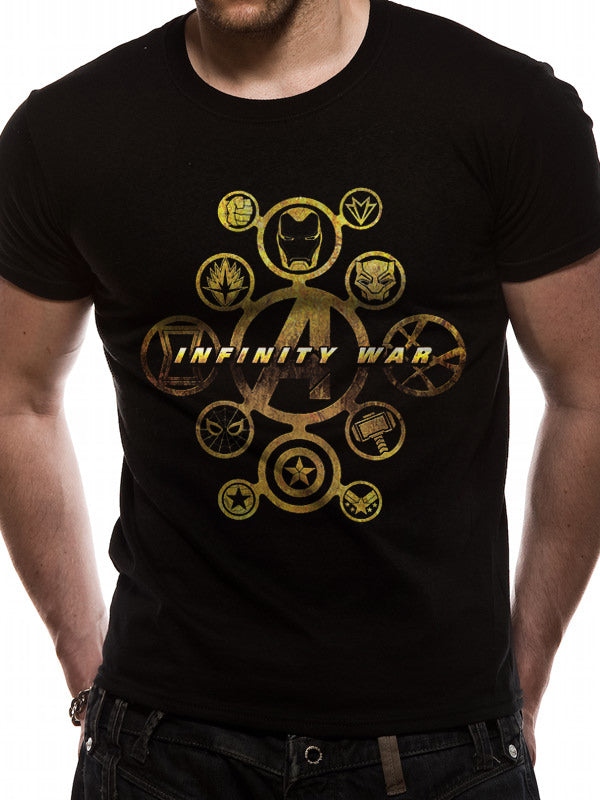 avengers black t shirt