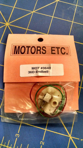 Motor ETC 3640 36D End Bell 1/24 slot car from MidAmerica Raceway Naperville