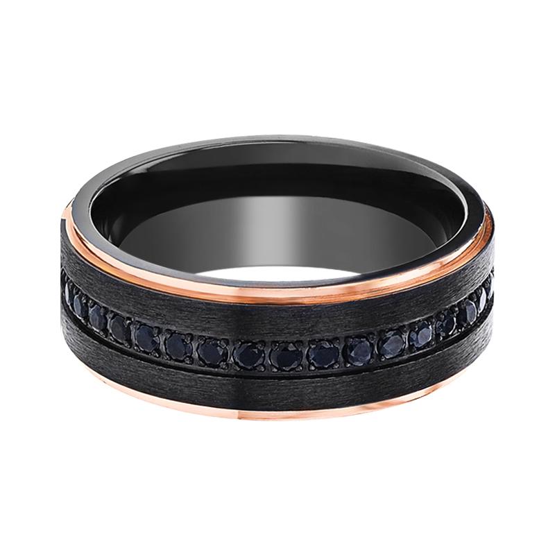 SOLKAN Black Titanium Men's Wedding 