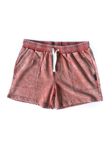 Adult Surf Camp Short - Red Wash