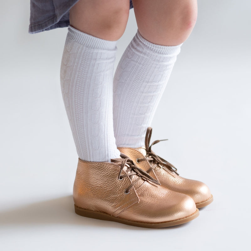 White Knee High Socks