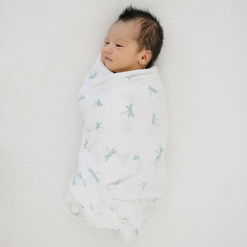 Crane + Dragonfly Oh-So-Soft Muslin Swaddle Blanket Set