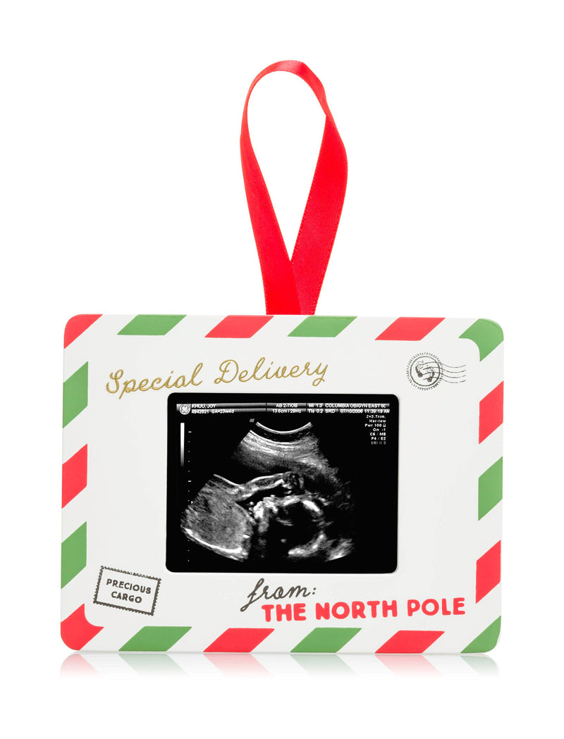 Special Delivery Sonogram Photo Ornament