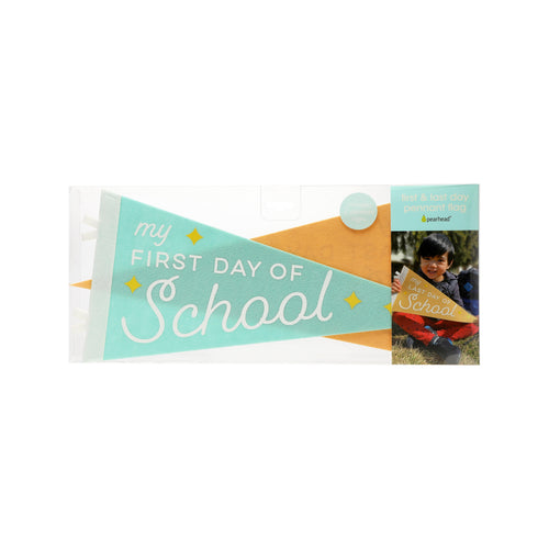 First & Last Day of School Pennant Flag