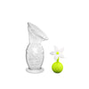 Breast Pump with Suction Cup 150ml + Flower Stopper Set - White