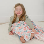 Floret + Trellis Classic Muslin Snuggle Blanket