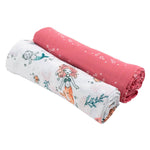 Mermaid & Bubbles Oh-So-Soft Muslin Swaddle Blanket Set