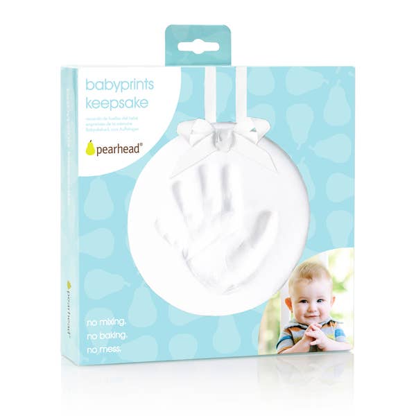 Babyprints Hanging Keepsake, White