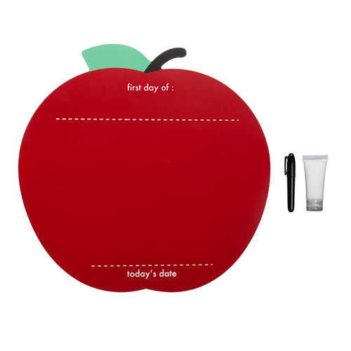 First and Last Day of School Reversible Apple Chalkboard Sign