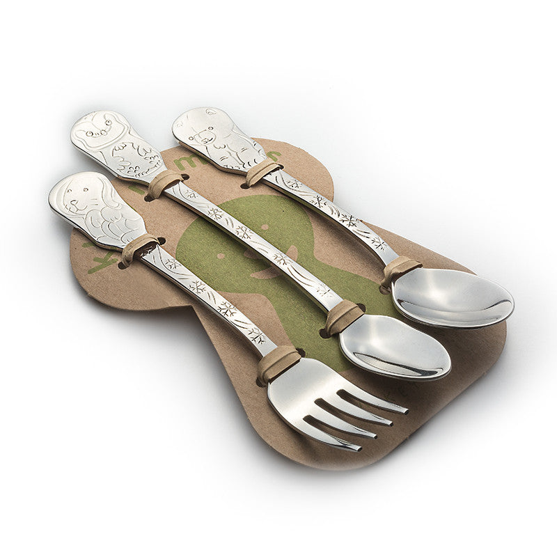 3-Piece Baby Flatware Set- Arctic Friends