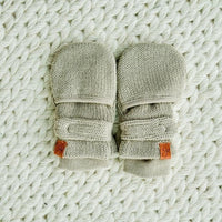 Organic Cotton Knit Stay-On Mitts