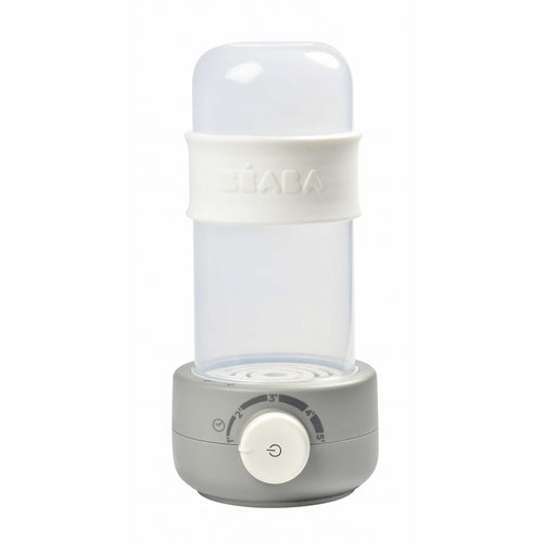 Beaba cloud ultra fast bottle warmer against white backdrop