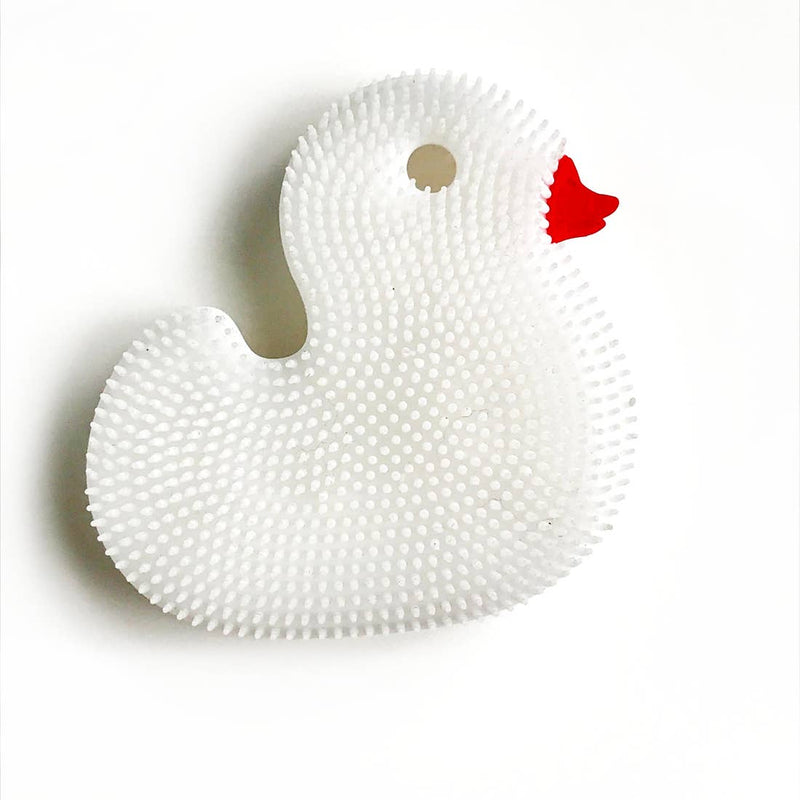 Squigee Silicone Bath Duck - White