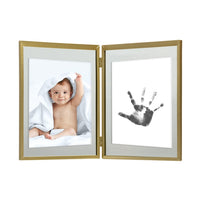 Hand or Footprint Frame and Clean Touch Ink Pad - Gold