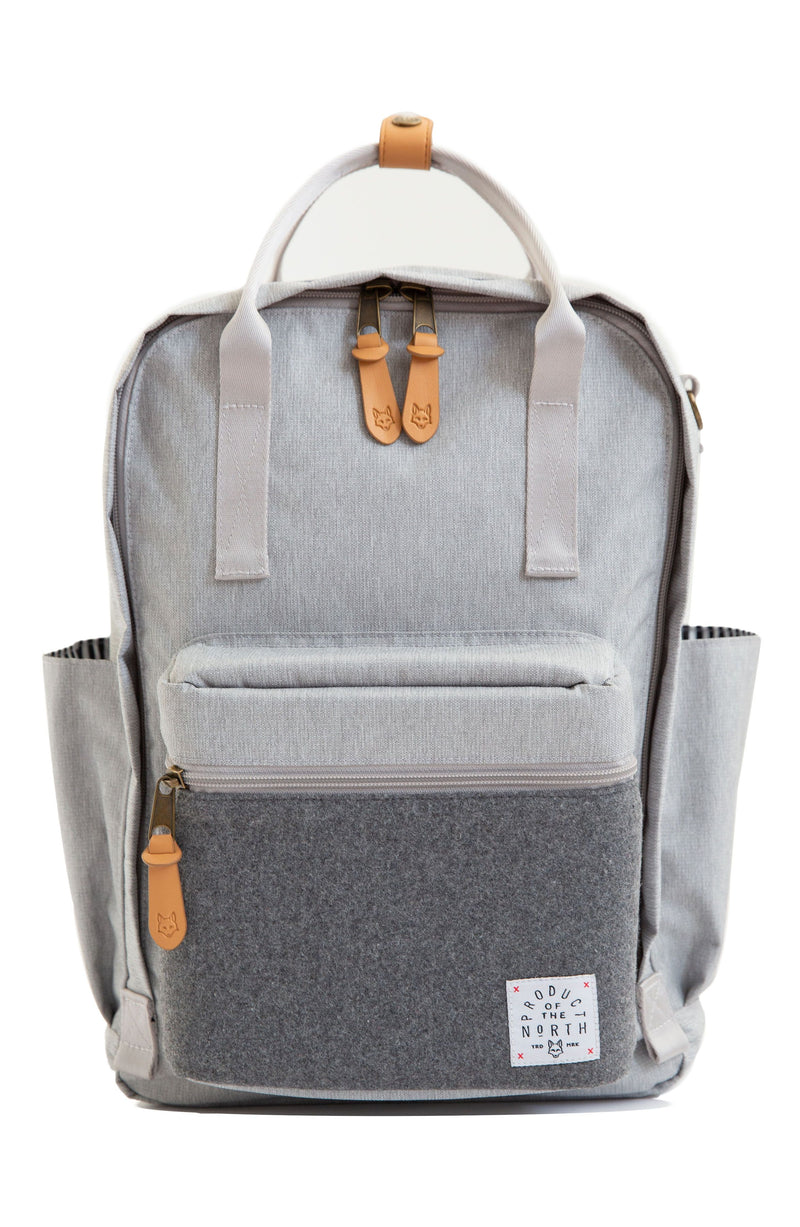 Elkin Sustainable Diaper Bag (Grey)